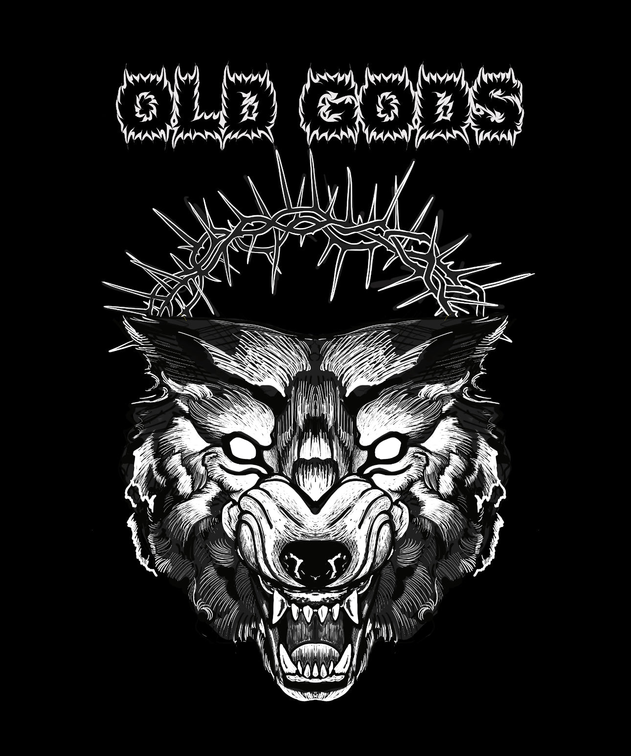 Wolf God Black Tee