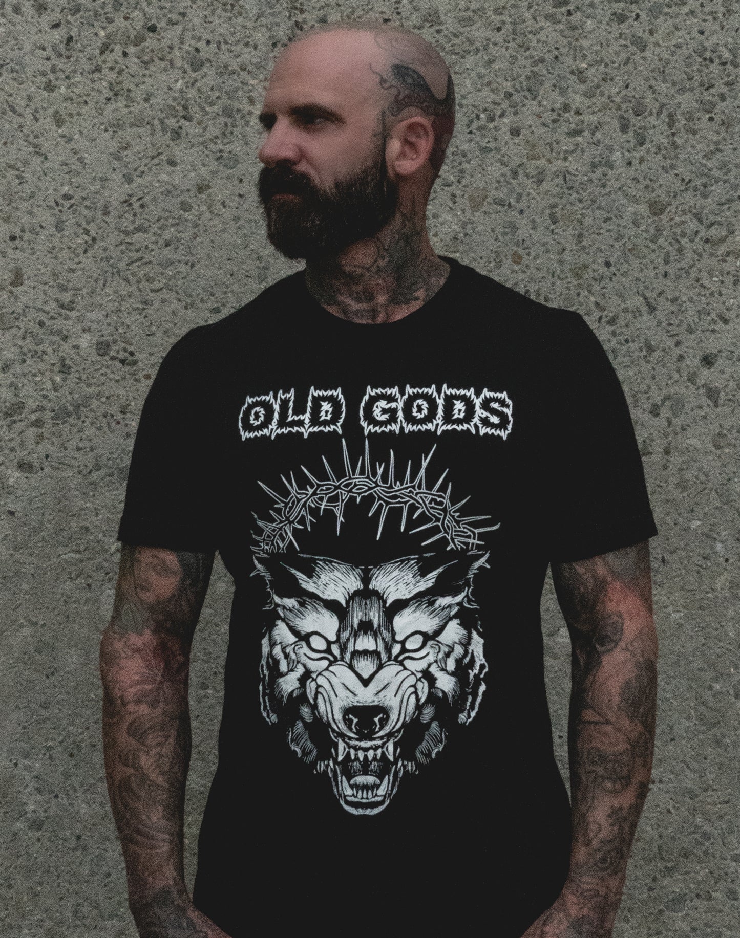 Wolf God Black Tee